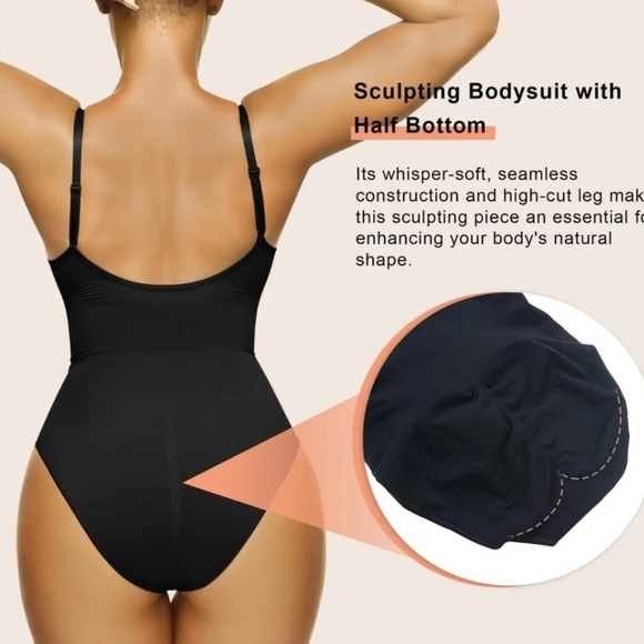 ShaperX Tummy Control Seamless Sculpting Bodysuit, Black, 2X/3X, Never Worn - Picture 5 of 12